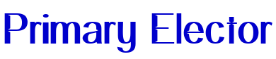 Primary Elector font